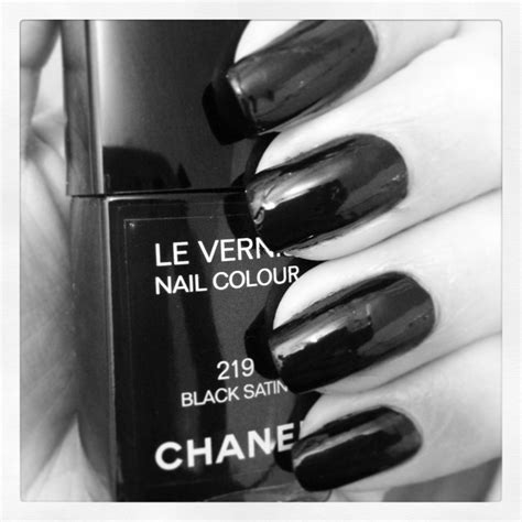 219 black satin chanel|CHANEL Le Vernis Nail Polish 219 Black Satin .